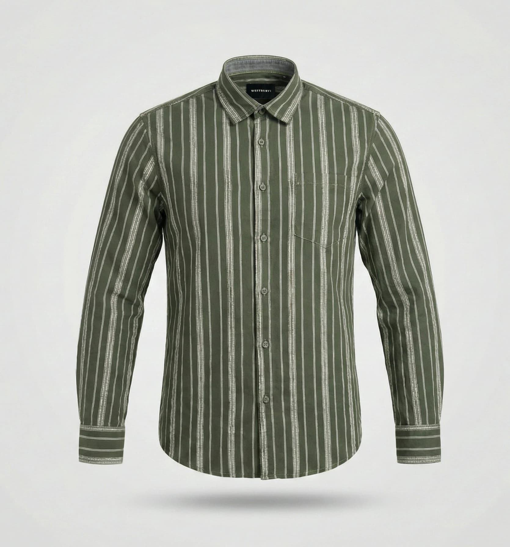 Men’s Cotton Full Sleeve Executive Stripe Shirt