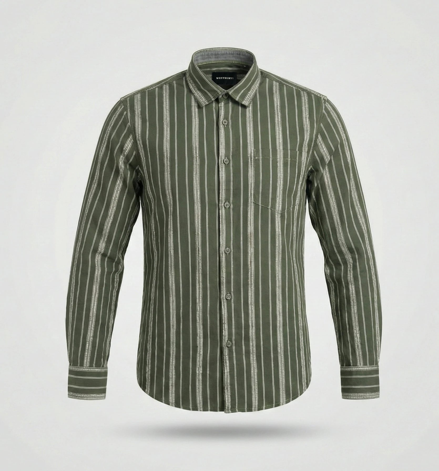 Men’s Cotton Full Sleeve Executive Stripe Shirt